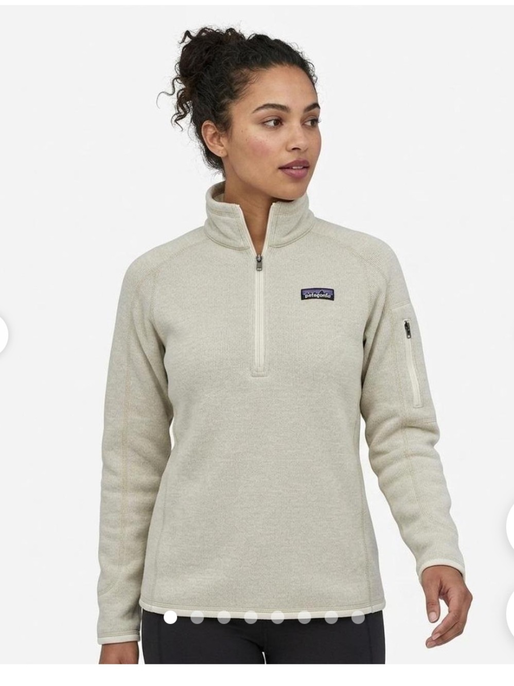 Patagonia Better Sweater Light Gray Quarter-Zip Fleece Pullover